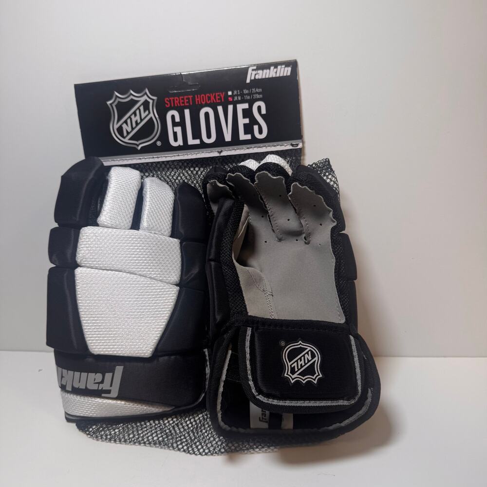 Franklin Sports NHL Youth Street Hockey Gloves Junior Medium Jr M Padded NEW